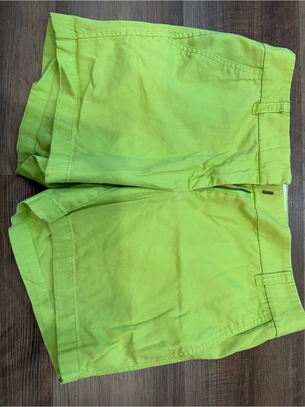 J. Crew Women's Neon Green Flat-Front Shorts